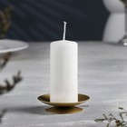 Подсвечник "Лотос" металл на одну свечу, 7,5х2 см, золотой - фото 320210628