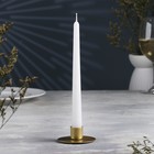 Подсвечник "Круг" металл на одну свечу, 7х3 см, золотой - фото 320210679
