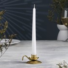 Подсвечник "Ретро" металл на одну свечу, 10х4 см, золотой - фото 320210697