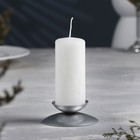 Подсвечник "Гадальный Н" металл на одну свечу, 7,3х3 см, серебро - фото 283786731