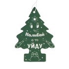 Ароматизатор подвесной Grand Caratt, «Наливай а то уйду», Новогодний лес - Фото 4