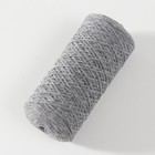 Шнур для вязания без сердечника 70% хлопок, 30% полиэстер 1мм 200м/60±10гр (07-светло-сер) - Фото 2