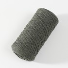 Шнур для вязания без сердечника 70% хлопок, 30% полиэстер 1мм 200м/65±10гр (32-хаки) - Фото 2