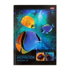 Блокнот твердая обложка А5, 96 листов "Подводный мир", 4-х цветный блок - Фото 1