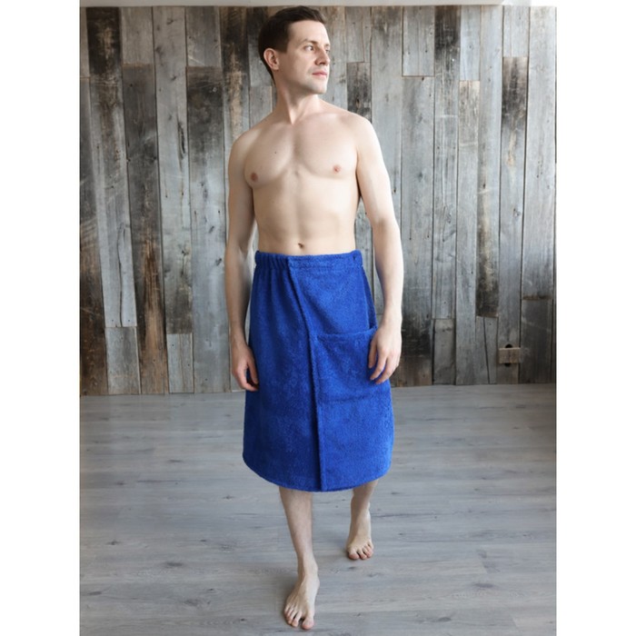 

Килт махровый мужской Bio-Textiles, размер 70x140 см, цвет васильковый
