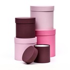 Набор круглых коробок 5 в 1, "Утонченность" 23х23-15х15 - Фото 2