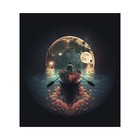 Тетрадь 48 листов в клетку Calligrata "Луна", обложка мелованный картон, ТВИН-лак, тиснение фольгой, блок офсет МИКС - фото 24343446