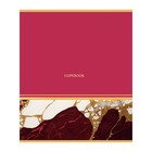 Тетрадь 48 листов в клетку Calligrata "Мрамор с полосой", обложка мелованный картон, ТВИН-лак, тиснение фольгой, блок офсет МИКС - фото 24568590