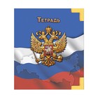 Тетрадь 48 листов в клетку Calligrata "ГосСимволика", обложка мелованный картон, ТВИН-лак, тиснение фольгой, блок офсет МИКС - фото 24319773