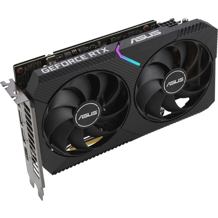 Видеокарта Asus PCI-E 4.0 DUAL-RTX3060-O8G NVIDIA GeForce RTX 3060 8192Mb 128 GDDR6 1837/150   10044 - фото 51355112