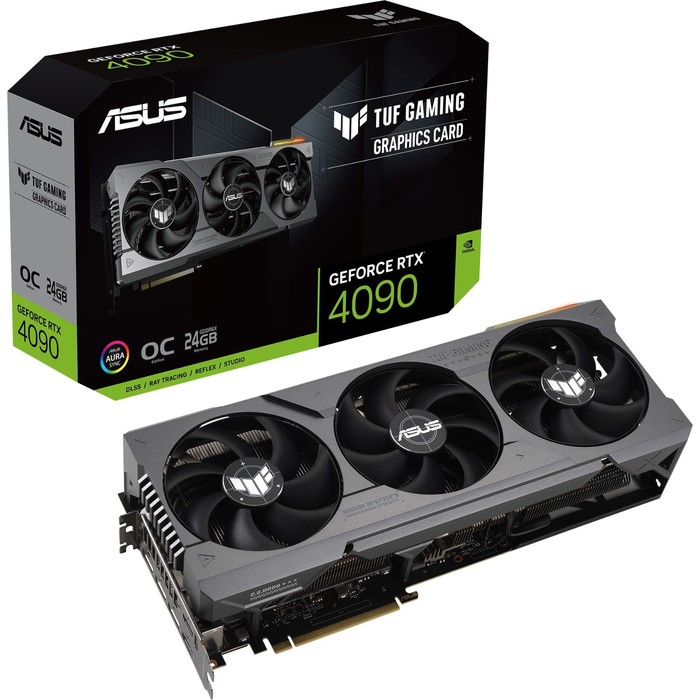 Видеокарта Asus PCI-E 4.0 TUF-RTX4090-O24G-GAMING NVIDIA GeForce RTX 4090 24576Mb 384 GDDR6X   10044 - фото 51355133