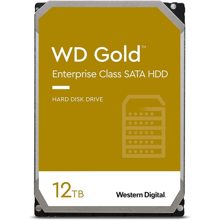 Жесткий диск WD SATA-III 12TB WD121KRYZ Server Gold (7200rpm) 256Mb 3.5" - Фото 1