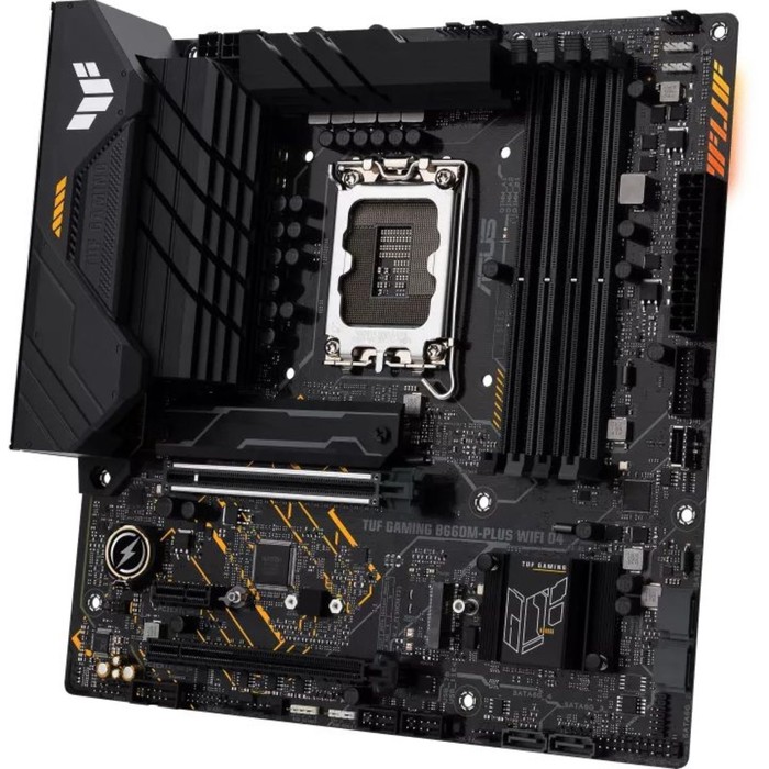 Материнская плата Asus TUF GAMING B660M-PLUS WIFI D4 Soc-1700 Intel B660 4xDDR4 mATX AC`97 8   10044 - фото 51355211