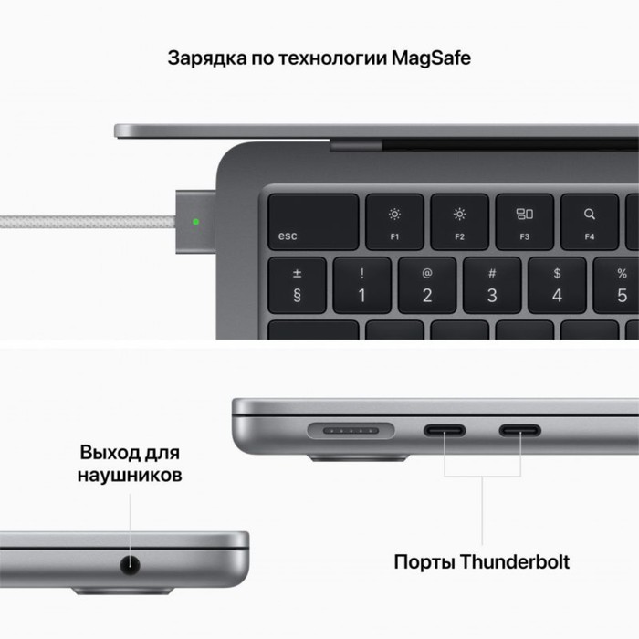 Ноутбук Apple MacBook Air A2681 M2 8 core 16Gb SSD256Gb/8 core GPU 13.6" IPS (2560x1664) Mac   10045 - фото 51355389