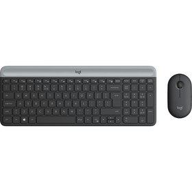 Клавиатура + мышь Logitech MK470 клав:черный/серый мышь:черный USB беспроводная slim (920-00   10046