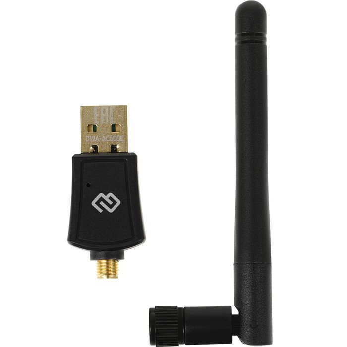 Сетевой адаптер WiFi Digma DWA-AC600E AC600 USB 2.0 (ант.внеш.съем) 1ант. (упак.:1шт) - фото 51499816