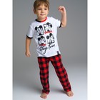 Комплект Family look для мальчика: футболка, брюки, рост 104 см - фото 109970814