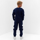 Костюм детский с начёсом (свитшот, брюки) MINAKU, цвет синий, рост 128 см - Фото 8