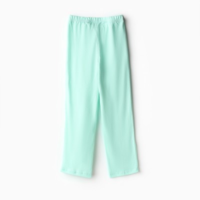 Пижама для девочки (кофта и брюки) MINAKU, цвет белый/мятный, рост 98 см