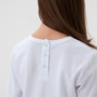 Пижама для девочки (кофта и брюки) MINAKU, цвет белый/мятный, рост 98 см - Фото 5