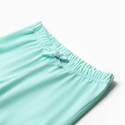 Пижама для девочки (кофта и брюки) MINAKU, цвет белый/мятный, рост 98 см - Фото 10