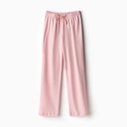 Пижама для девочки (кофта и брюки) MINAKU, цвет белый/розовый, рост 98 см - Фото 3