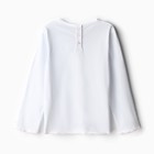 Пижама для девочки (кофта и брюки) MINAKU, цвет белый/розовый, рост 98 см - Фото 8