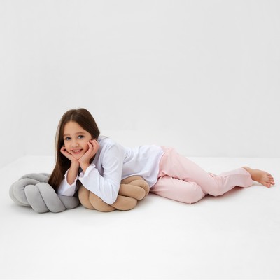 Пижама для девочки (кофта и брюки) MINAKU, цвет белый/розовый, рост 152 см