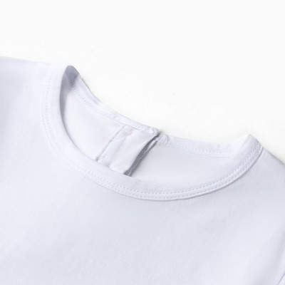 Пижама для девочки (кофта и брюки) MINAKU, цвет белый/розовый, рост 152 см