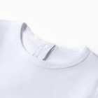 Пижама для девочки (кофта и брюки) MINAKU, цвет белый/розовый, рост 110 см - фото 23142623