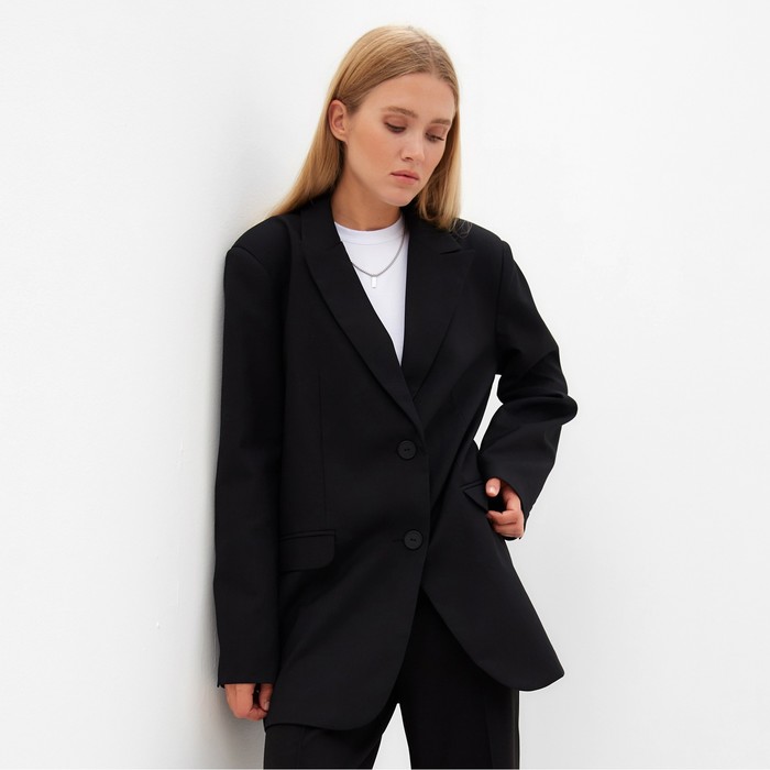 Пиджак женский MINAKU: Classic, цвет чёрный, размер 46-48 - Фото 1