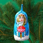 Шоколадная фигурка новогодняя на нитке "Дед Мороз, Снегурочка, Снеговик", МИКС, 35 г - Фото 2