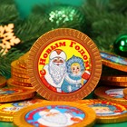 Шоколадная фигурка новогодняя Медаль «Новый год», МИКС, 30 г - Фото 1