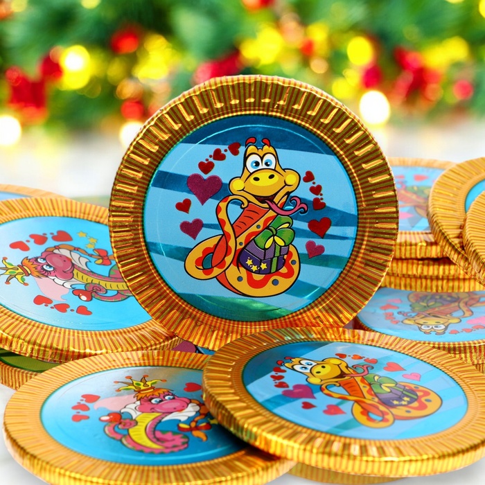 Кондитерская медаль новогодняя «Символ года», МИКС, 30 г - Фото 1