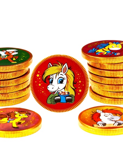 Шоколадная фигурка новогодняя Медаль «Символ года», МИКС, 4.5 г