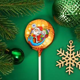 Шоколадная фигурка новогодняя Медаль на палочке « С Новый годом!», МИКС, 18 г (комплект 3 шт)