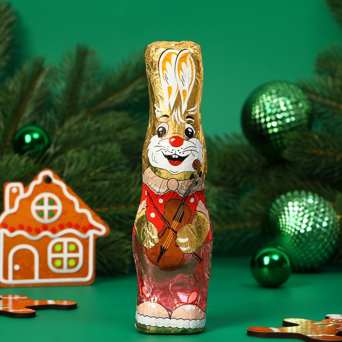 Шоколадная фигурка новогодняя "Кролик", 60 г - Фото 1