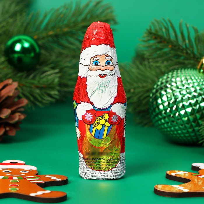 Шоколадная фигурка новогодняя «Дед Мороз», МИКС, 18 г - Фото 1