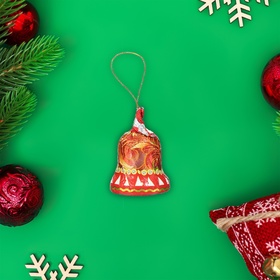 Шоколадная фигурка новогодняя «Колокольчик» на нитке, 30 г