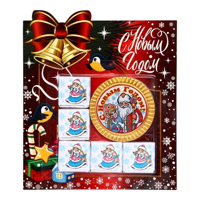 Новогодний шоколадный набор, 55г