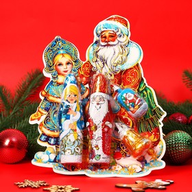 Новогодний набор "Дед Мороз, Снегурочка, Колокольчик", 110 г