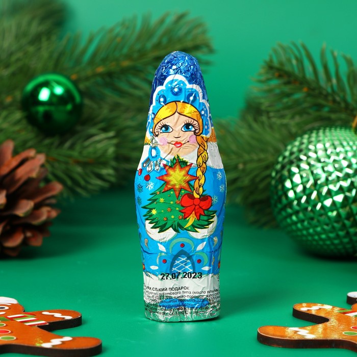 Шоколадная фигурка новогодняя «Снегурочка», 18 г - Фото 1