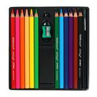 Карандаши акварельные 12 цветов ErichKrause ArtBerry Jumbo, утолщённые, трёхгранные, супермягкие, с точилкой и кисточкой, грифель 5 мм - Фото 2