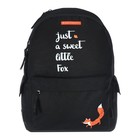 Рюкзак молодежный Bruno Visconti 12-003 40*30*17 дев  "ЛИСИЙ ХВОСТ" чер - фото 24727719