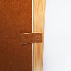 Доска магнитно-меловая 100х150 см, ЧЁРНАЯ, Calligrata, в деревянной рамке (морилка темная) - Фото 6