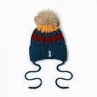 Шапка детская, цвет зелёный, размер 38-40 - фото 22912712