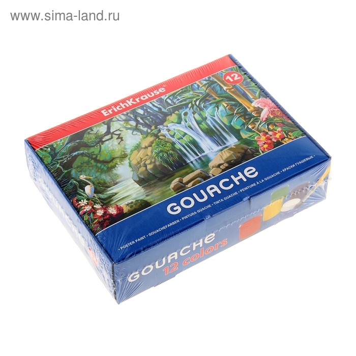 Гуашь 12 цветов по 20мл Erich Krause - Фото 1