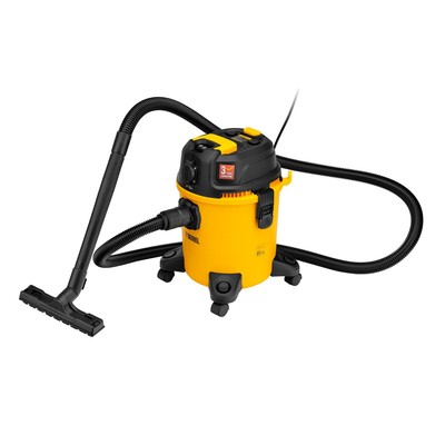 Пылесос строительный Denzel RVC20, 1400 Вт, бак 20 л, шланг 3 м, розетка с автосинхронизацией