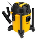 Пылесос строительный Denzel RVC20, 1400 Вт, бак 20 л, шланг 3 м, розетка с автосинхронизацией - Фото 2