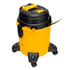 Пылесос строительный Denzel RVC20, 1400 Вт, бак 20 л, шланг 3 м, розетка с автосинхронизацией - Фото 5
